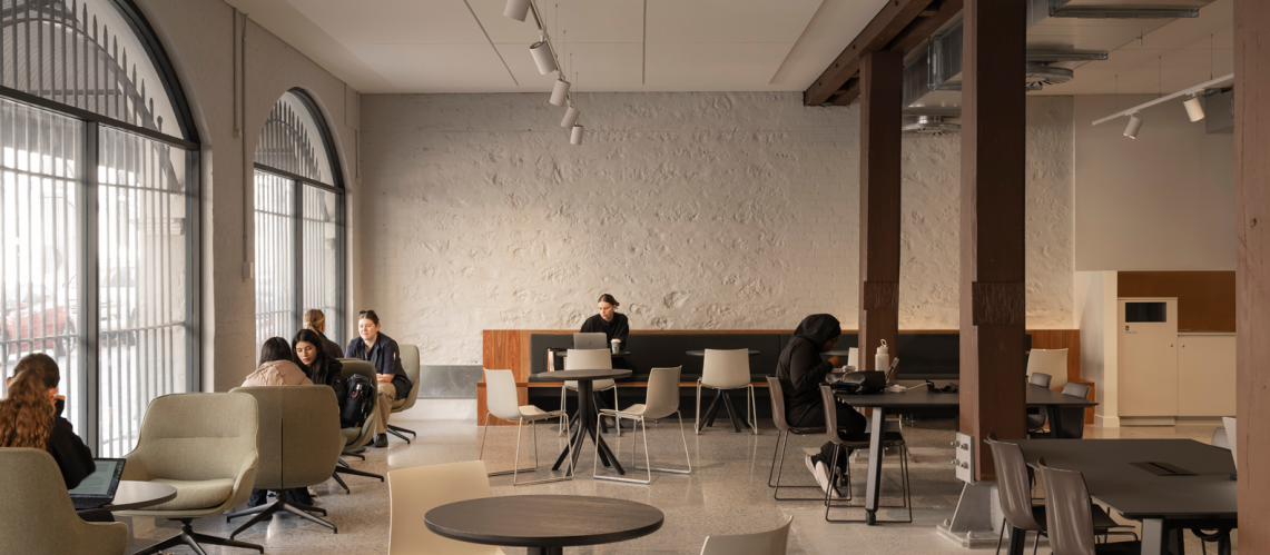 The University of Notre Dame Student Hub, Fremantle, Western Australia - A Education, Science & Research project for University of Notre Dame Australia by Hames Sharley