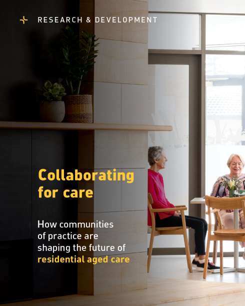Thumbnail for the article 'Collaborating for care' by Research & Development, Seniors Living and Adventist Care