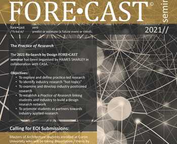 Thumbnail for the article ' Hames Sharley Student Leads and the FORECAST Re-SEARCH Seminar'