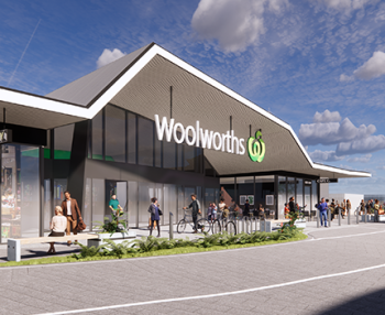 Thumbnail for the article 'Hames Sharley unveils designs for Perth Airport Woolworths and new Neighbourhood Shopping Centre'