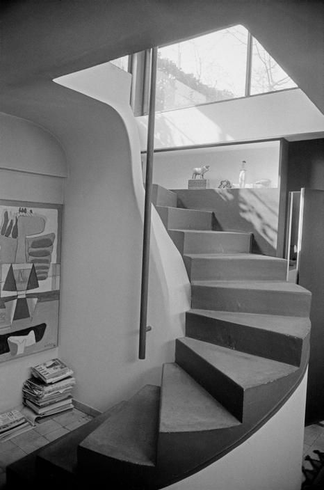 The entrance hall of the 7th floor penthouse apartment at 24 Rue de Nungesser