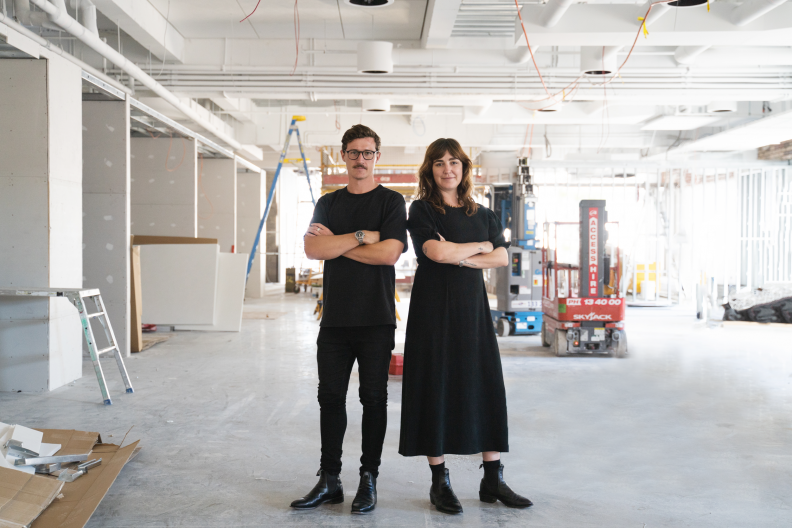 Interior Architect Ben Fetherstonhaugh and Senior Interior Designer Jessica Green