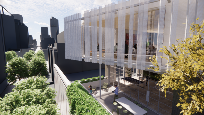 Rendering of the new Hames Sharley Perth Studio in the CBD