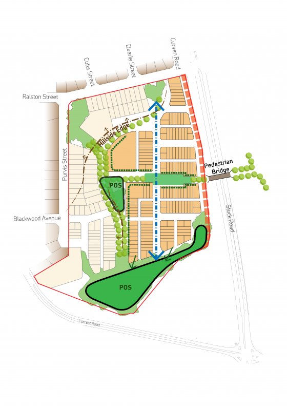 Neighbourhood edge plan, OneOneFive Hamilton Hill