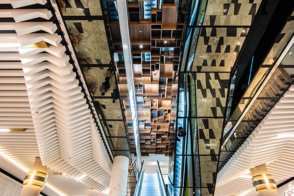 Feature ceiling design - Rundle Mall Plaza, Adelaide