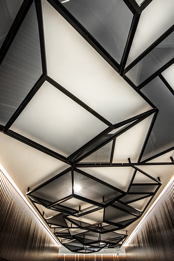 Attention-catching feature ceilings - Rundle Mall Plaza, Adelaide